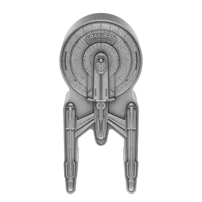 A picture of a 3 oz Silver Coin - Star Trek - U.S.S Enterprise NCC-1701 (2024)